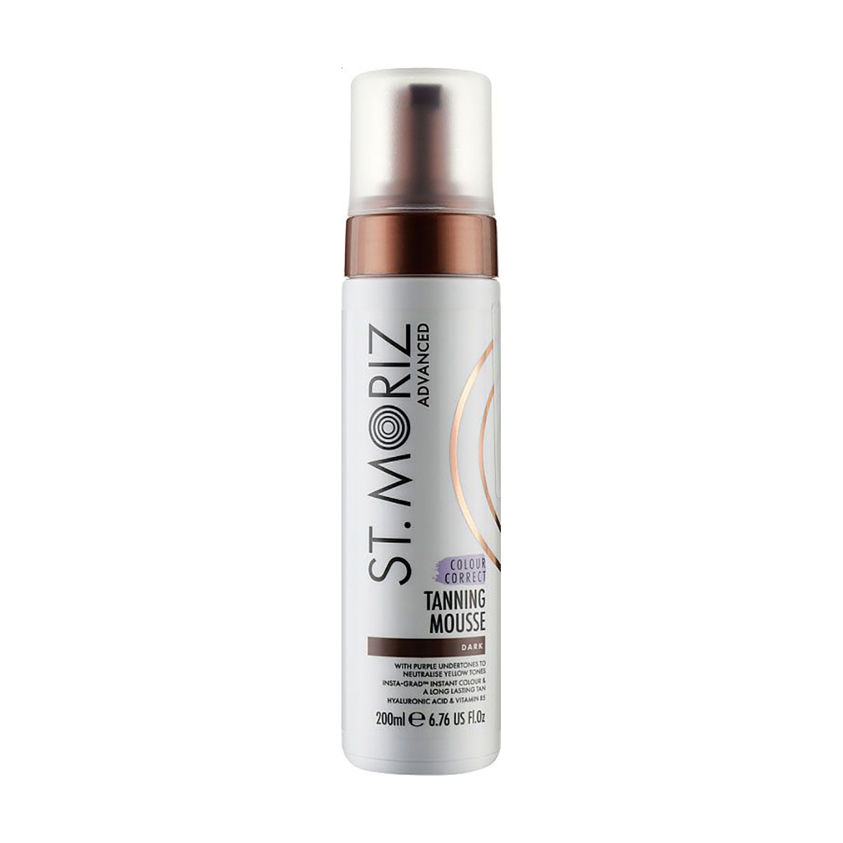 Автобронзат-мус для темної шкіри St. Moriz Advanced Colour Correcting  Tanning Mousse Dark, 200 мл